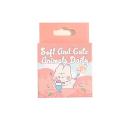 45Pcs Cute Animal Cat Dog Bear Daily Boxed Stickers Decorative Scrapbooking Label Diary Stationery Album Phone Journal Planner