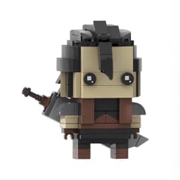 Bricklink MOC Game Fantasyed Action Figures Zack Fair Tifa Aerith Cloud Mog Bricks Sets Building Blocks Kid Toys Christmas Gift