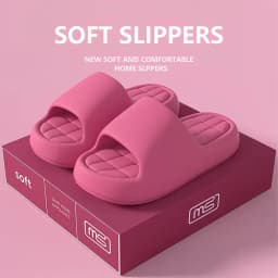 Men Summer Slippers Indoor Soft Sole Memory Insole Bathroom Non Slip Stylish Lightweight Casual Beach Couple Vacation