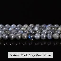 High Quality Natural Grey Labradorite Moonstone Round Loose Spacer Beads For Jewelry Making DIY Bracelet Necklace Accessories