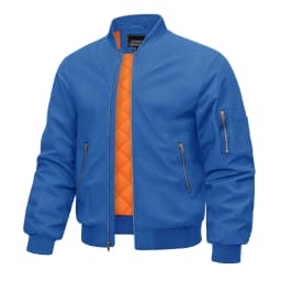 MAGCOMSEN Jacket Men Warm Zip Up Winter Padded Coat Casual Baseball Jackets Pilot Windbreaker Varsity Jackets