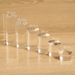 Clear Acrylic Column Sheet Stamping Block for Jewelry Packaging & Display Cosmetics Stand Photography Props Rings Holder Riser