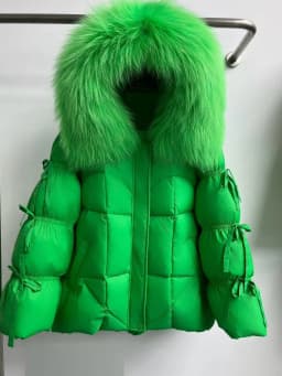 Lagabogy 2026 Big Natural Fox Fur Puffer Jacket New Winter Clothes Women Thick Warm White Duck Down Coat Female Real Fur Parker