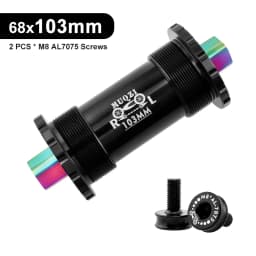 Ceramic Bearing Bicycle Bottom Bracket 68x103/107/110/113/119/122mm Square Titanium Axle Road Mountain Bike Central Axis BB Sets