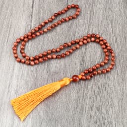 108 Mala Beaded Tassel Necklace Tiger Eyes Turquesa Meditation Yoga Jewelry Women Malachite Bohemian Ethnic Amazonite Necklace