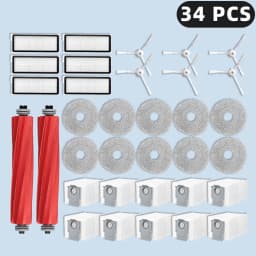 Compatible For ( Roborock Qrevo S / Qrevo MaxV / Qrevo Pro / Qrevo Plus ) Robot Vacuum Replacement Parts Accessories Consumables