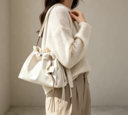 S 2026 Handbags Commuting Shoulder Bags Large Capacity Tote Bags Fashionable and Simple Drawstring Bags Popular birthday gift