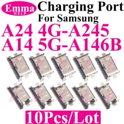 10Pcs USB Charger Charging Port Dock Connector Origianl For Samsung A52 A72 A53 A35 A55 A33 A32 A23 A13 A34 A25 A52s A04 A05 A15