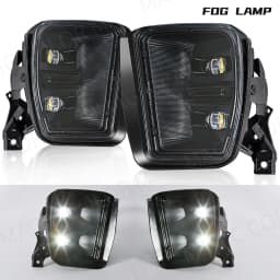 LED Fog Lamp Daytime Running Lights For Dodge Ram 1500 2013 2014 2015 2016 2017 2018 DRL Turn Signal White Yellow Car Accessoies