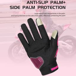 Touchscreen Motorcycle Gloves Breathable Mesh Summer Motocross Racing for Men Women - Ventilated & Lightweight