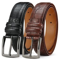 Men Top Quality PU Luxury Leather Waist Strap Black Male Automatic Buckle Jeans Belts for Men