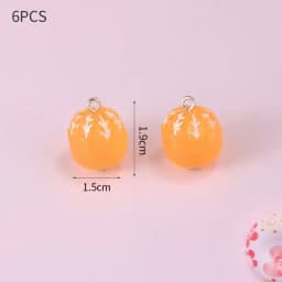 10pcs Resin Imitation Strawberry Shape Charms For DIY Key Chain Necklace Pendants Ornament Jewelry Making Accessories