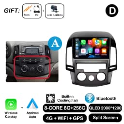 Android OS for Hyundai I30 2006 2007 2008 2009 2010 2011 Car Radio Multimedia Player DSP Stereo WiFi GPS Navigation Head Unit