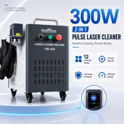 300W JPT 2 IN 1 Pulse Laser Cleaning Machine Simple Marking Laser Cleaner No Damage Material for Metal Wood Rust Oil Paint Graffiti