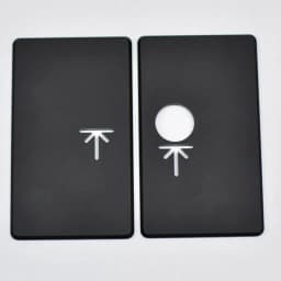 DIY Door Hinge Mounting Plate With Holes For Home Kitchen Cupboard for for BB Stubby aio RAGA SSPP switch panels Doors Furniture