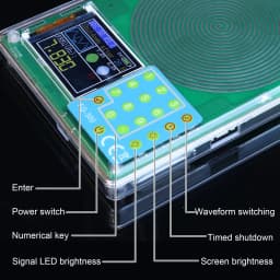 FG-300 DDS Function Signal Generator 0.001Hz-200KHz Signal Generator Adjustable Module Sine+Square+Triangle+Sawtooth Waveform