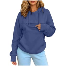 Women Pet Carrier Hoodie With Pet Pocket Drawstring Long Sleeve Cat Dog Holding Pullover Solid Loose Casual Pet Lover Sweatshirt