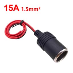 12v 10A/15A/20A/50A Car Mounted Cigarette Lighter Charger with 30cm Cable Female/Male Socket Plug Connector Adapter Universal