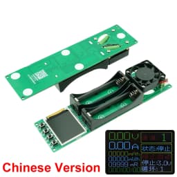 2-CH 18650 21700 Battery Capacity Tester MAh MWh Digital Internal Resistance Meter with 1A Charge Discharge Function Fan Cooling