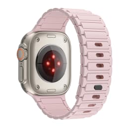 Magnetic Loop For Apple Watch Band 45mm 44mm 40mm 41mm 46mm Silicone Bracelet iWatch Series 10 9 8 7 6 5 se Ultra 2 strap 49mm