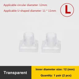 High Heel Protectors Heel Repair Caps Covers Heel Cover Non-slip Square TPU/PVC Material Soft Damping Woman 1 Pair