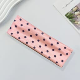 Y2K Retro Boho Breeze Wind Dot Stretch Women's Hairbands Korean Ins Fashion Wide Headbands Yoga Sports Dating Hair Accessories