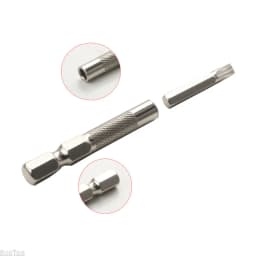 Premium 2PCS 1/4" 6.35mm Hex Shank to 4mm Hex Bit Adapter - High-Precision Converter for Precision Hex Socket Screws