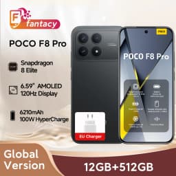 Global Version POCO F8 Pro Smartphone Snapdragon8 Elite 100W HyperCharge 6210mAh Battery 6.59"120Hz HyperRGB AMOLED Display NFC
