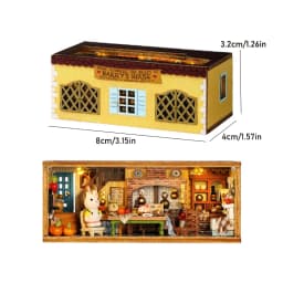 MINI DIY Doll House Miniature 3D Puzzle Wooden DollHouses Handmade Assembly Models Toys For Xmas Birthday Gifts