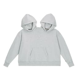 Double-person Hooded Sweatshirt Loose-fit Solid Color Sweatshirt Intimate Apparel For Two People