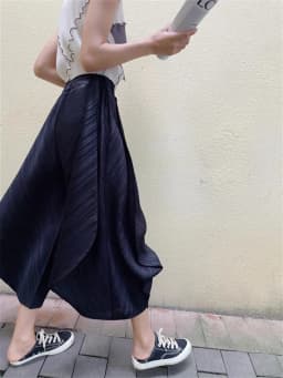 Miyake Pleated Loose Causal Wide Leg Pants