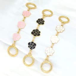 Bag Accessories Camellia Shape Hardware Handbag Strap Extender Bag Chain Replacement Chain Handbag Bag Extension Chain