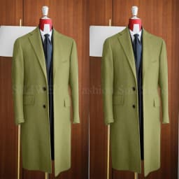 Simple Classic England Style Cotton Overcoat Men Thick Custom Made Single Breasted Pocket Coat Casual Winter Warm Jacket