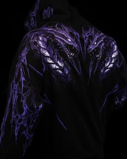 Men Unique Gothic Dragon Thorn Print Zip Up Hoodie Soft Cotton Like Fabric Oversized Long Sleeve Loose Punk Y2K Sweat Jacket