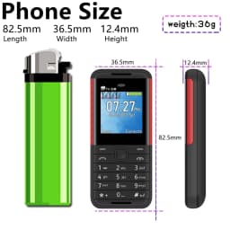 SERVO Mini Button Mobile Phone 3 SIM 3 Standby Bluetooth Dial Speed Dial Magic Voice FM Radio Low Radiation Pocket Feature Phone