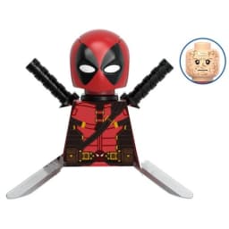 Blind Box Mini Building Blocks G0172 Figures Big Goblin Spiderman Iron Man Venom Captain Hawk Deadpool Armor Christmas Gifts Toy