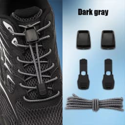 Elastic No Tie Shoelaces with Lock Buckle Stretch Quick Lace System for Sneakers Running Sports Shoes Adults Kids
