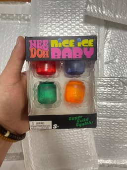 @Schylling Needoh Nice Cube Sensory Nice-Sicle Stress Relief Squishy Cube Anti-Anxiety Squeeze Object For Focus ADHD Population