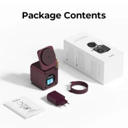 KUXIU D5 Qi2.2 25W Magnetic Wireless Charging Station With Smart TFT Color Display For iPhone 18 17 16 15 14 13/iWatch/AirPod