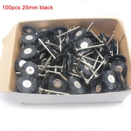 144PCS 100PCS Abrasive Brushes Wheel 19mm 22mm 25mm Jewelry Polishing Mop for Dremel Drill Grinding 2.35MM Shank