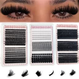 Large Capacity Eyelash Book 5D Fluffy 60D-300D Eyelash Bundle Mange Eyelash Nail Effect Fairy Anime Eyelashes Multiple Mixed Sty