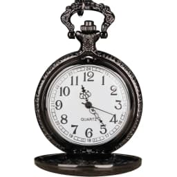 Vintage Bronze Wildlife Pattern Necklace Watch Wild Wolf Men's And Women's Fashion Pendant Animal Quartz Pocket Watch