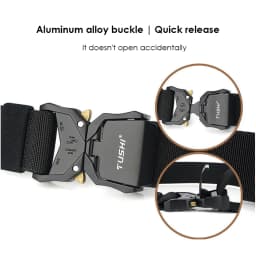 VATLTY New Casual Elastic Belt for Male Quick Release Alloy Buckle Tactical Outdoor Belt Men's Blue Stretch Belt