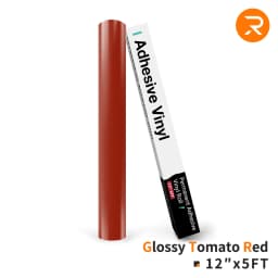 HTVRONT 12"X 5ft Permanent Adhesive Vinyl Roll 30x152cm Glossy Self-adhesive Film For Cricut Craft Art Sign Decal Windows Glass