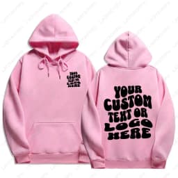 Custom Text Hoodie Personalized Sweatshirt Front Back Print Tee Custom Words On Back Business Logo Tshirt Custom Printed Shirt