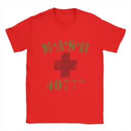 Novelty MASH 4077 T-Shirts for Men Crewneck 100% Cotton T Shirt Short Sleeve Tee Shirt Gift Idea Clothing