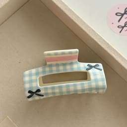 Korean Style Lattice Hair Crab Clip Triangle Square Acrylic Bow Hair Claw Ponytail Clip Hair Accessories Geometry Shark Clip