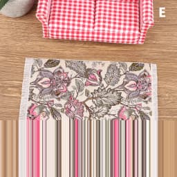 1Pc 1:12 Dollhouse Miniature Floor Rug Mat Turkish Woven Cover Carpet Model Bedroom Living Room Decor Toy Doll House Accessories