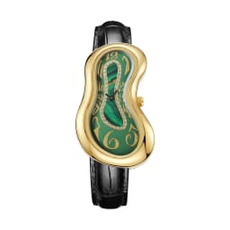 Surrealist Art Melting Clock Watch Unique Soft Time Quartz Wristwatch with Leather Band Creative Fashion Watch for Men Women