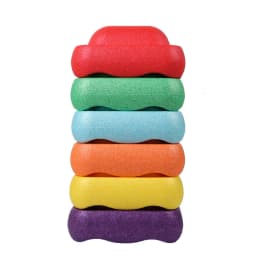 6 Color Multi Color Balance Stone For Kid Promoting Stability Stepping Sensory Toy Stepping Stones Parent-Child Interactive Toys